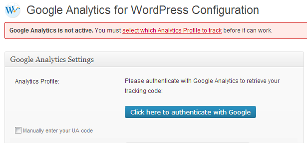 Google Analytics for Wordpress 001